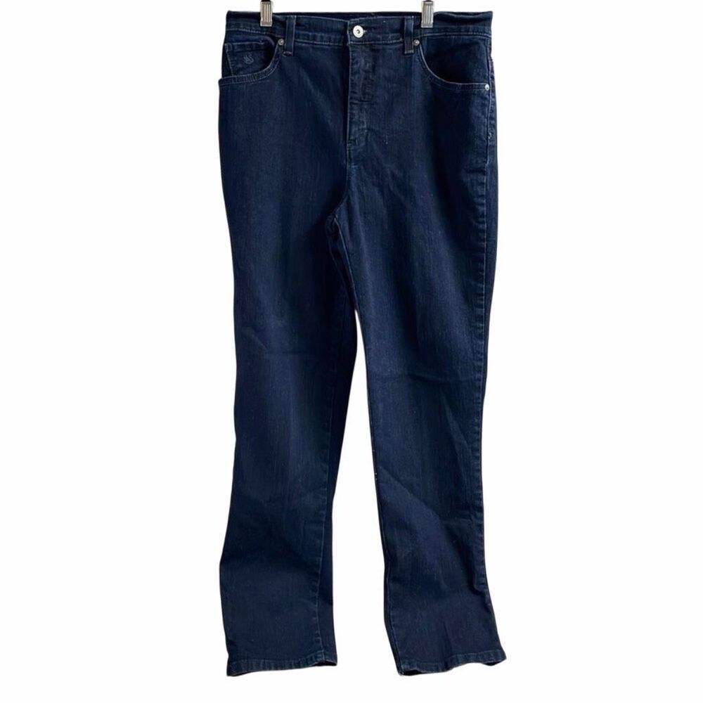 Gloria Vanderbilt Amanda Jeans Missy 10 Average Dark Indigo Denim Classic Fit